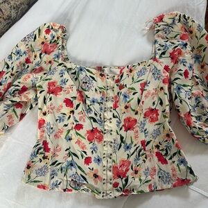 ASTR the Label floral print top (S)